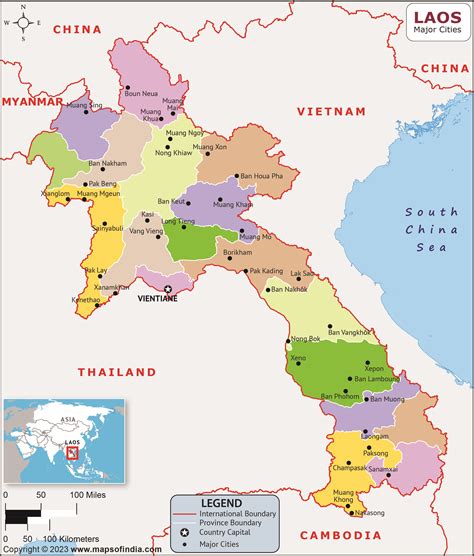 laos major cities